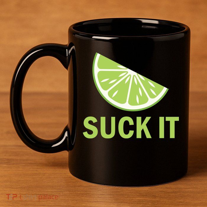 Suck It Funny Tequila Shot 11oz C Handle Ceramic Mug