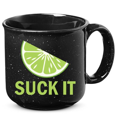 Suck It Funny Tequila Shot 15oz Campfire Ceramic Mug