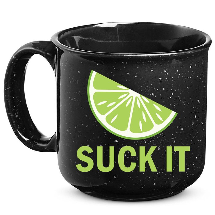 Suck It Funny Tequila Shot 15oz Campfire Ceramic Mug