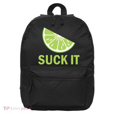 Suck It Funny Tequila Shot 16 in Basic Backpack
