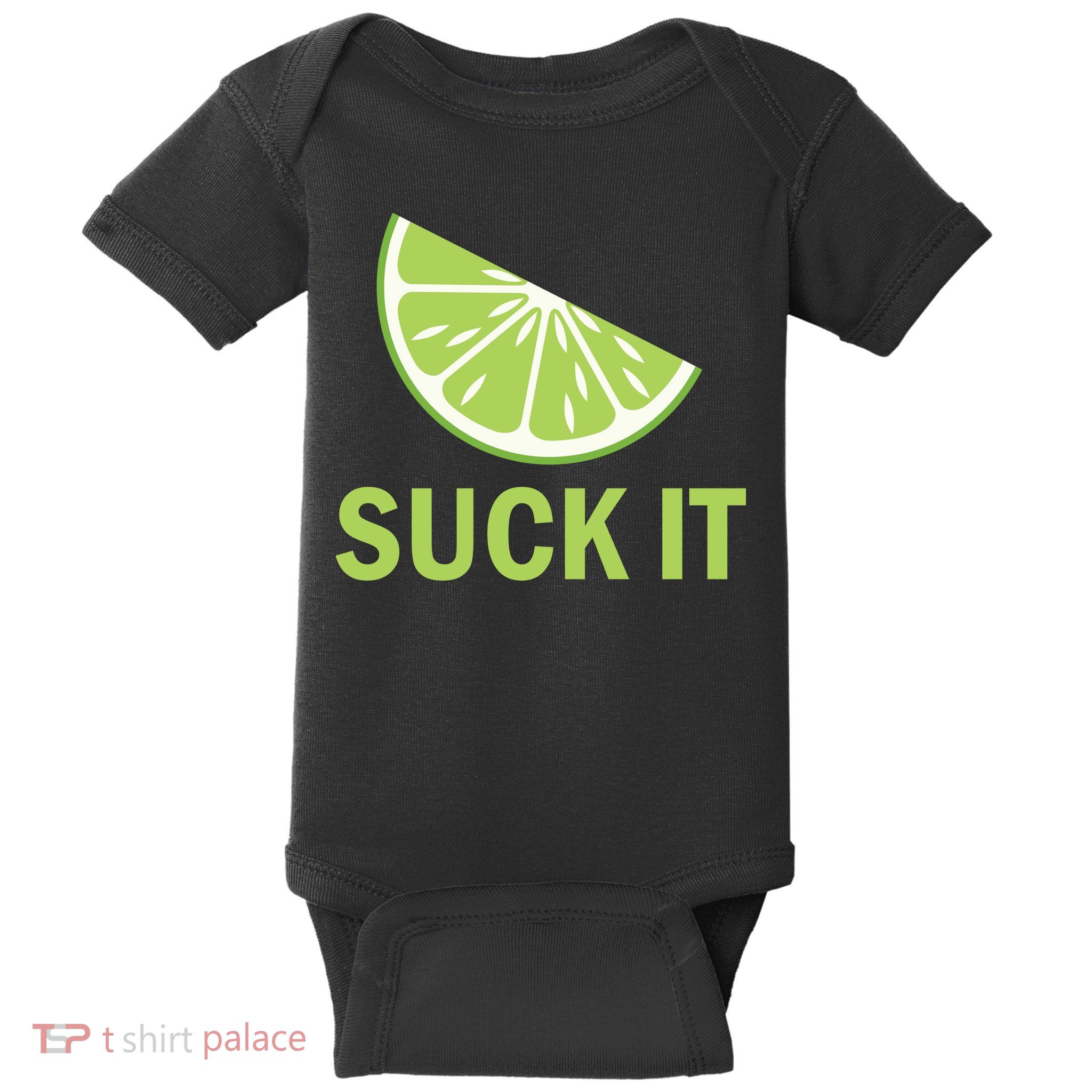 Suck It Funny Tequila Shot Baby Bodysuit