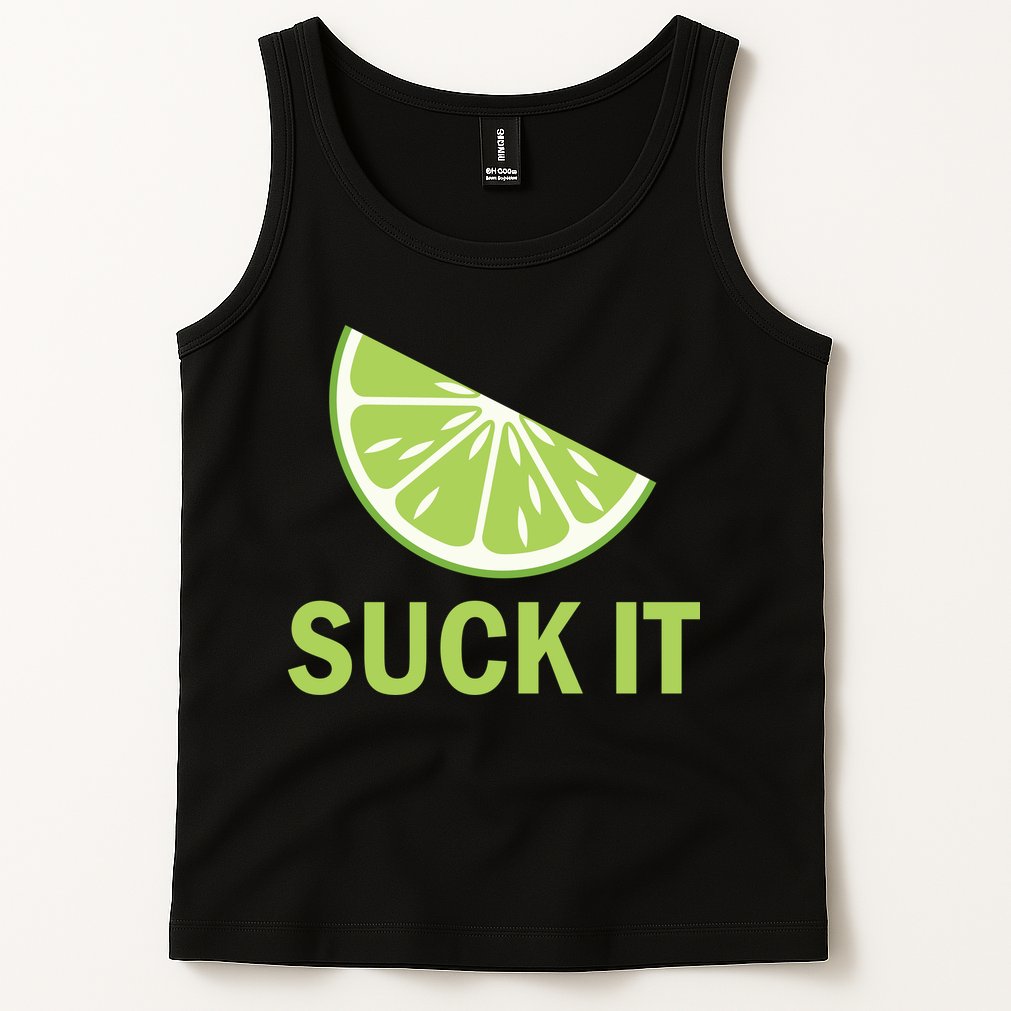Suck It Funny Tequila Shot Tank Top