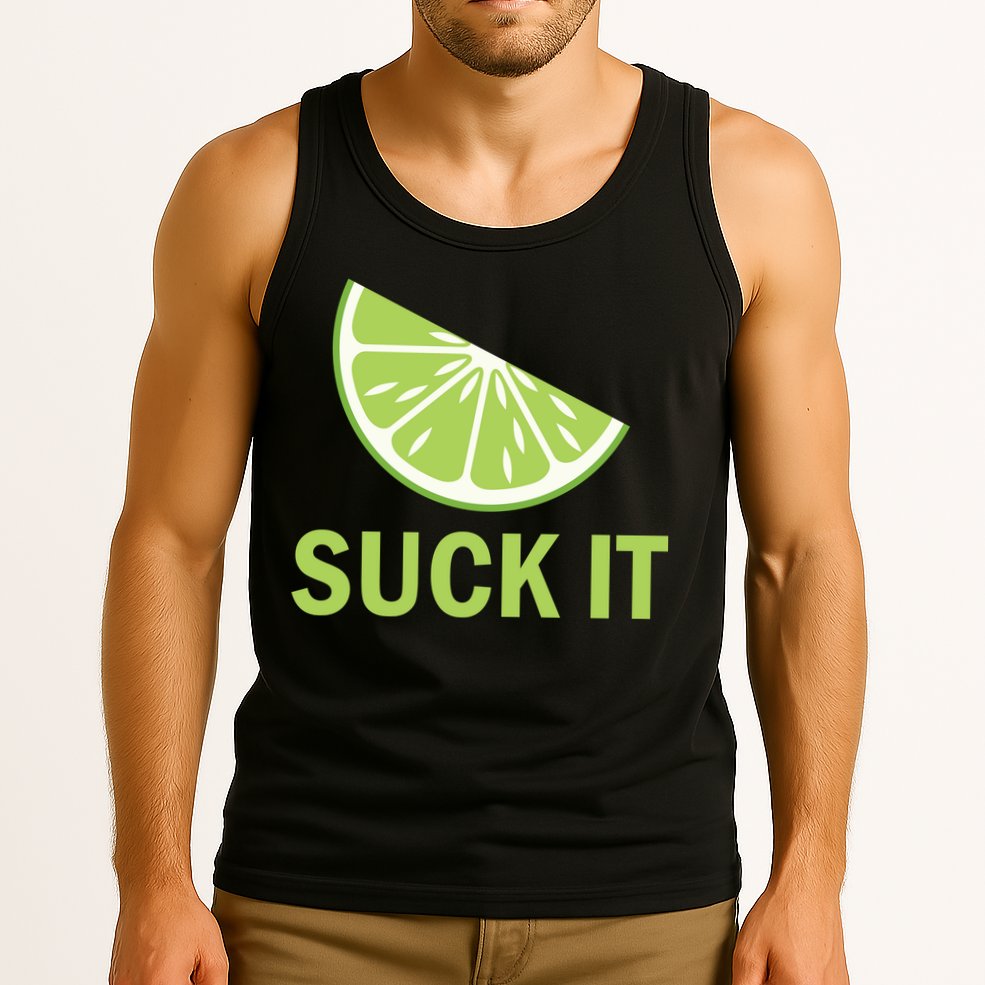 Suck It Funny Tequila Shot Tank Top