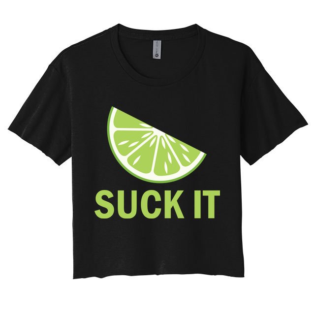 Suck It Funny Tequila Shot Crop Top