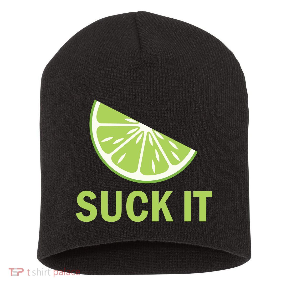 Suck It Funny Tequila Shot Short Acrylic Beanie
