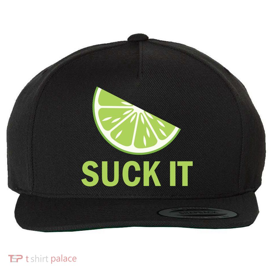 Suck It Funny Tequila Shot Wool Snapback Cap