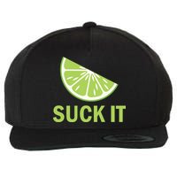 Suck It Funny Tequila Shot Wool Snapback Cap