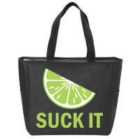Suck It Funny Tequila Shot Zip Tote Bag