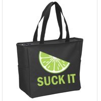 Suck It Funny Tequila Shot Zip Tote Bag