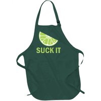 Suck It Funny Tequila Shot Full-Length Apron With Pockets