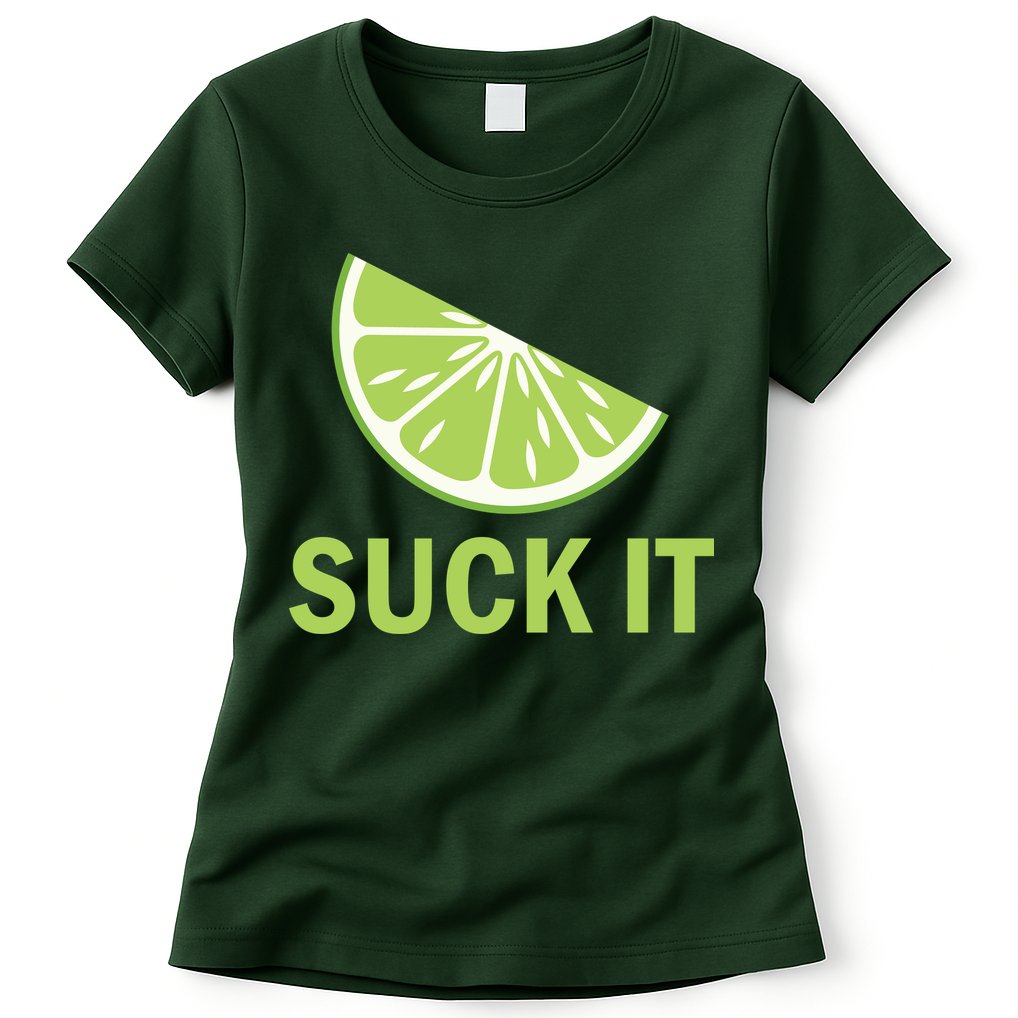 Suck It Funny Tequila Shot Womens T-Shirt