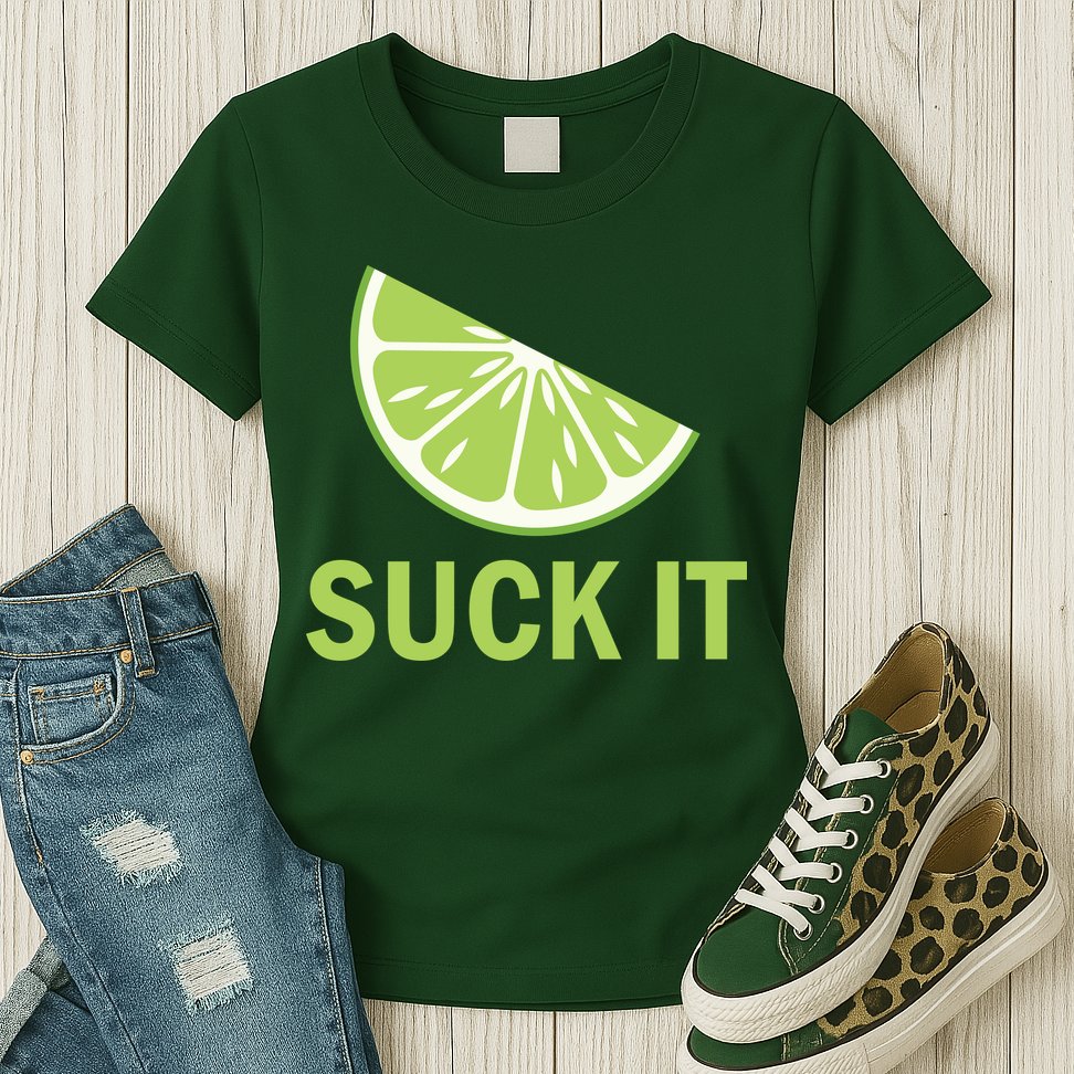 Suck It Funny Tequila Shot Womens T-Shirt