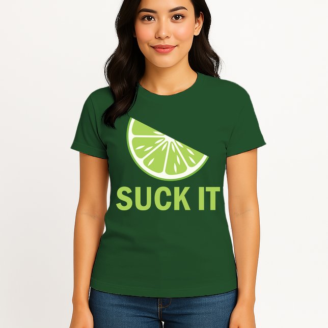 Suck It Funny Tequila Shot Womens T-Shirt