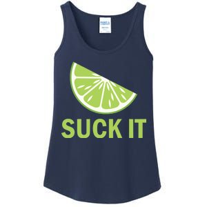 Suck It Funny Tequila Shot Ladies Essential Tank