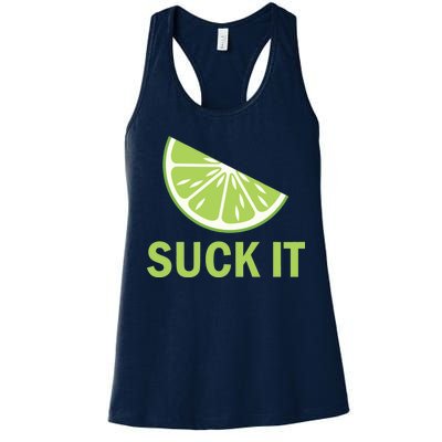 Suck It Funny Tequila Shot Women's Racerback Tank