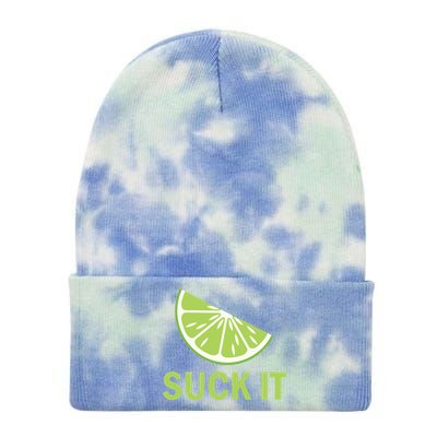 Suck It Funny Tequila Shot Tie Dye 12in Knit Beanie