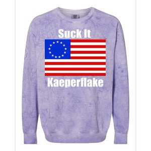 Suck It Kaeperflake Betsy Ross Flag Colorblast Crewneck Sweatshirt