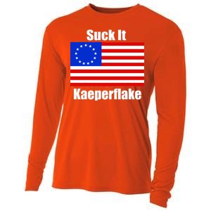 Suck It Kaeperflake Betsy Ross Flag Cooling Performance Long Sleeve Crew