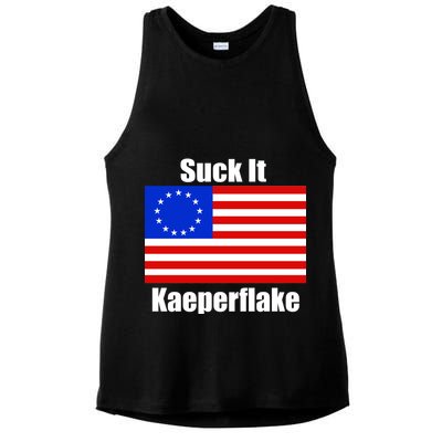 Suck It Kaeperflake Betsy Ross Flag Ladies PosiCharge Tri-Blend Wicking Tank
