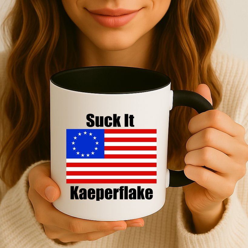 Suck It Kaeperflake Betsy Ross Flag Mug