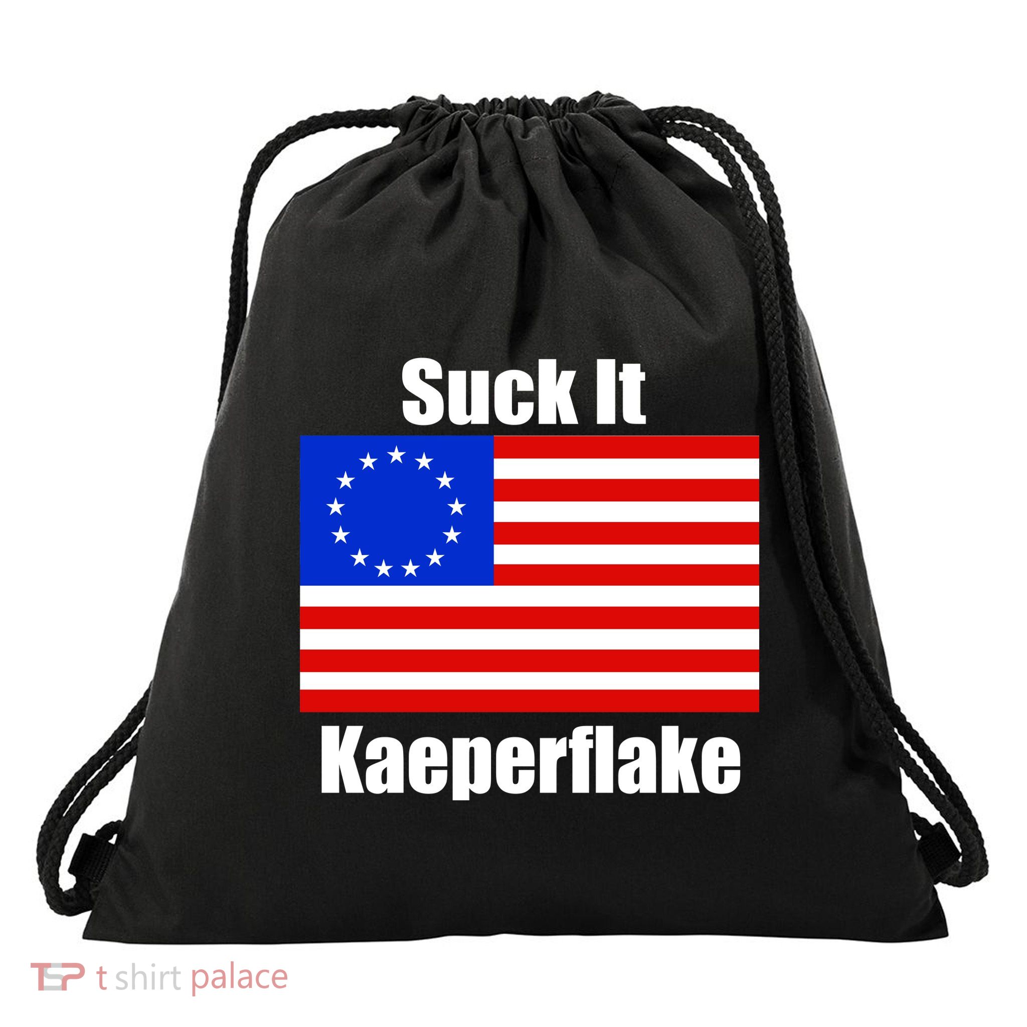 Suck It Kaeperflake Betsy Ross Flag Drawstring Bag