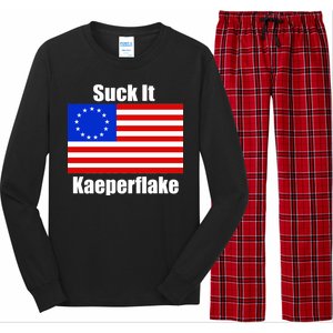 Suck It Kaeperflake Betsy Ross Flag Long Sleeve Pajama Set