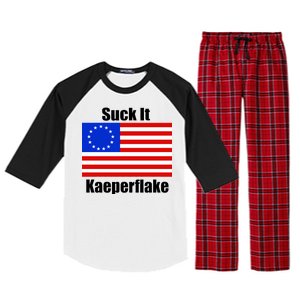 Suck It Kaeperflake Betsy Ross Flag Raglan Sleeve Pajama Set