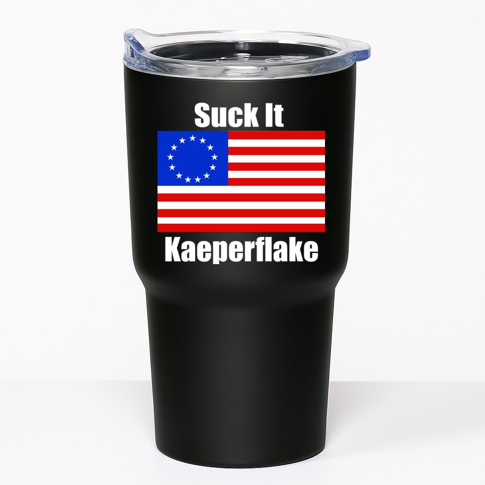 Suck It Kaeperflake Betsy Ross Flag Tumbler