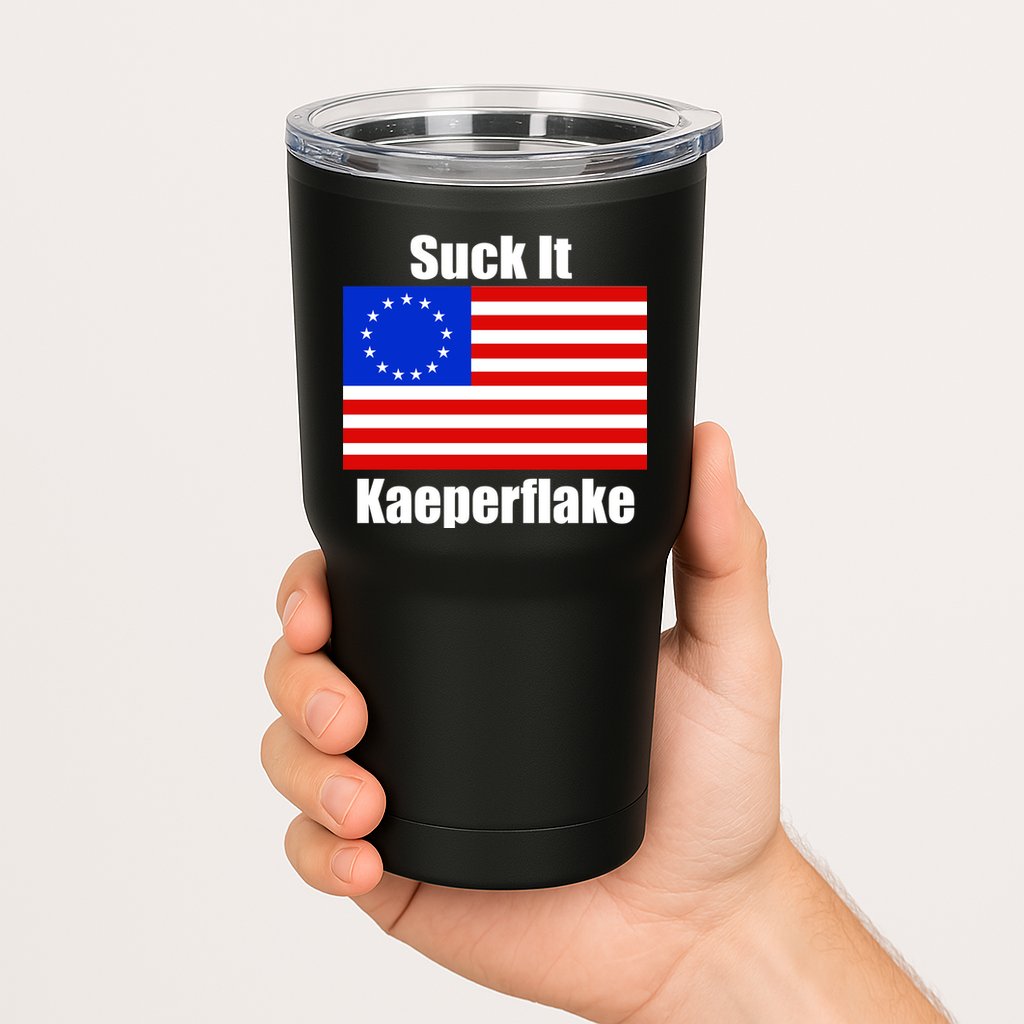 Suck It Kaeperflake Betsy Ross Flag Tumbler