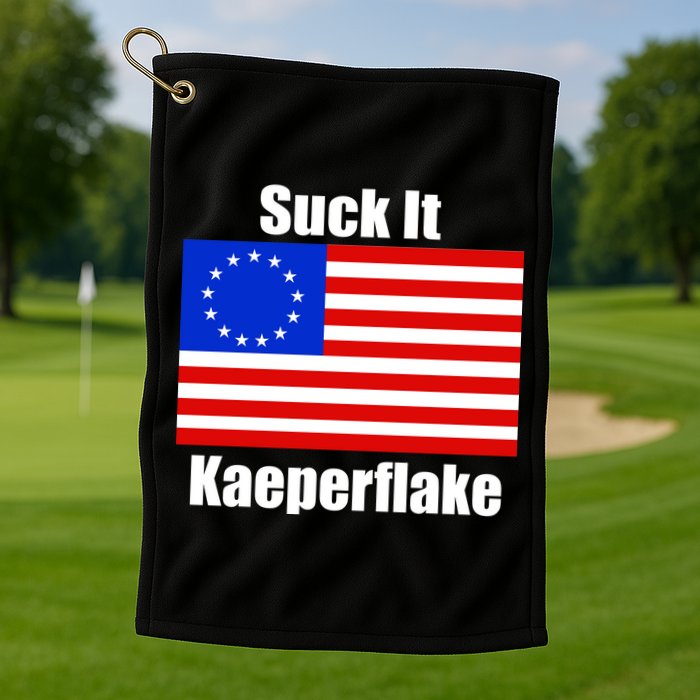 Suck It Kaeperflake Betsy Ross Flag Golf Towel