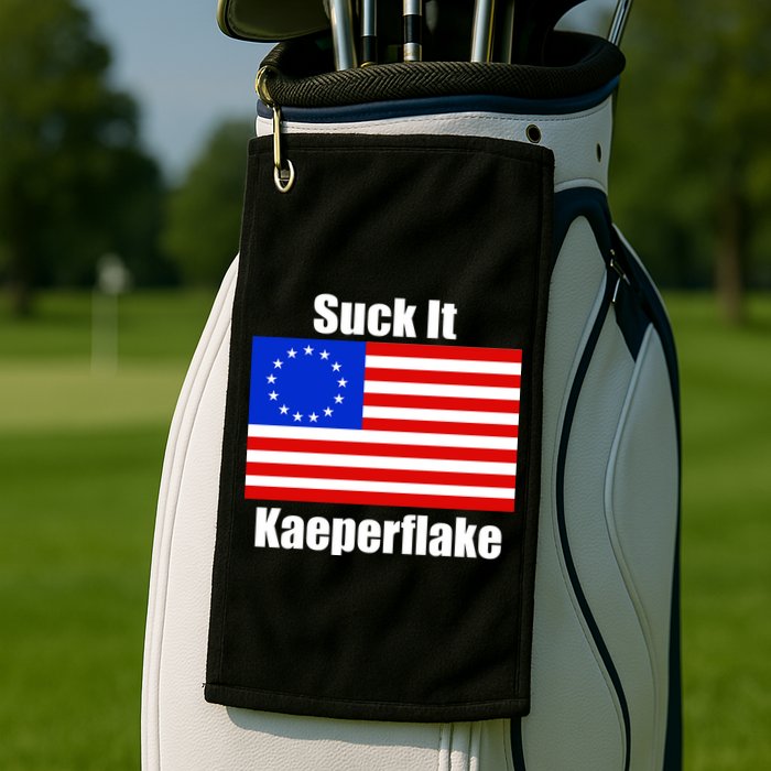 Suck It Kaeperflake Betsy Ross Flag Golf Towel