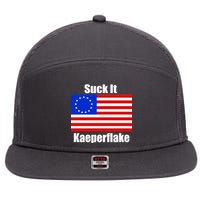 Suck It Kaeperflake Betsy Ross Flag 7 Panel Mesh Trucker Snapback Hat