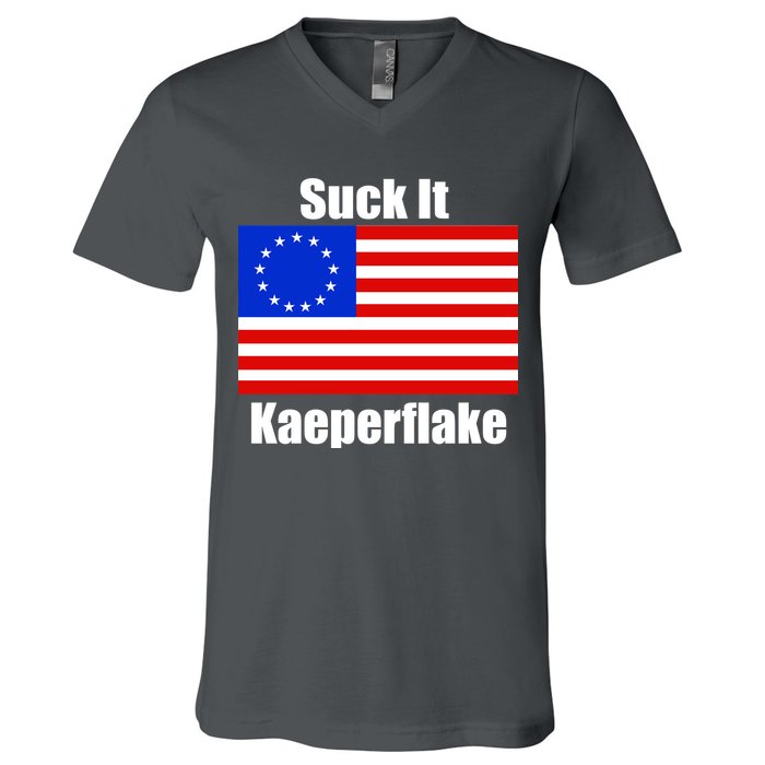 Suck It Kaeperflake Betsy Ross Flag V-Neck T-Shirt
