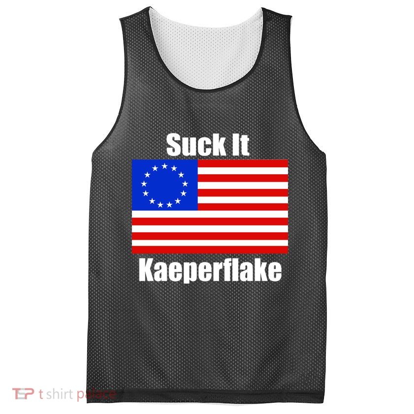 Suck It Kaeperflake Betsy Ross Flag Mesh Reversible Basketball Jersey Tank