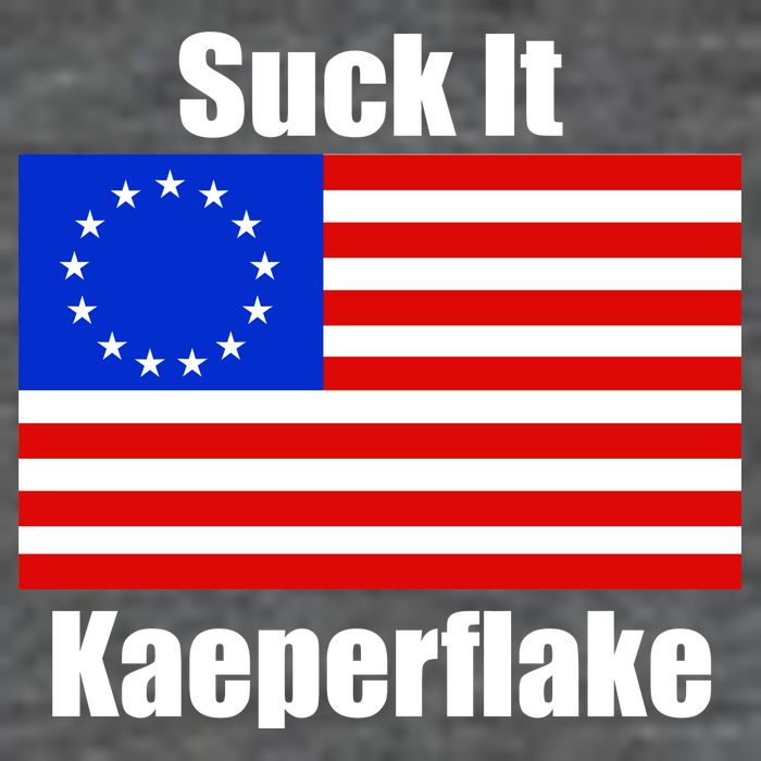 Suck It Kaeperflake Betsy Ross Flag Poster