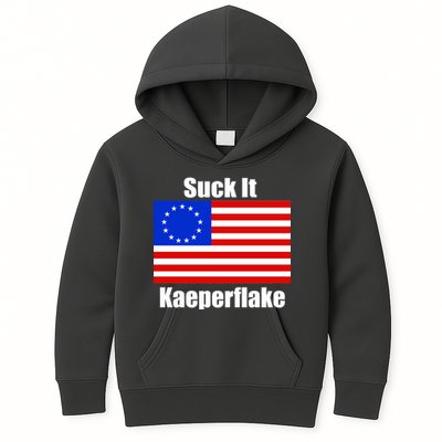 Suck It Kaeperflake Betsy Ross Flag Kids Hoodie