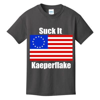 Suck It Kaeperflake Betsy Ross Flag Kids T-Shirt
