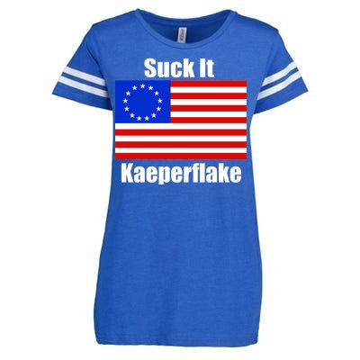 Suck It Kaeperflake Betsy Ross Flag Enza Ladies Jersey Football T-Shirt