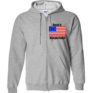 Suck It Kaeperflake Betsy Ross Flag Full Zip Hoodie