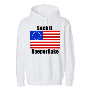 Suck It Kaeperflake Betsy Ross Flag Garment-Dyed Fleece Hoodie