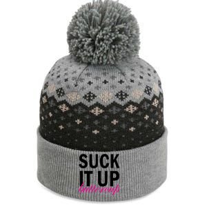 Suck It Up Buttercup The Baniff Cuffed Pom Beanie