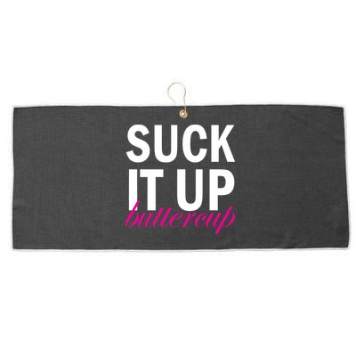 Suck It Up Buttercup Large Microfiber Waffle Golf Towel