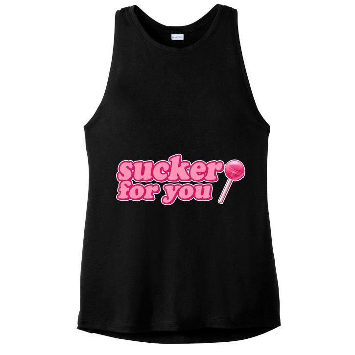 Sucker For You Lolipop Ladies PosiCharge Tri-Blend Wicking Tank