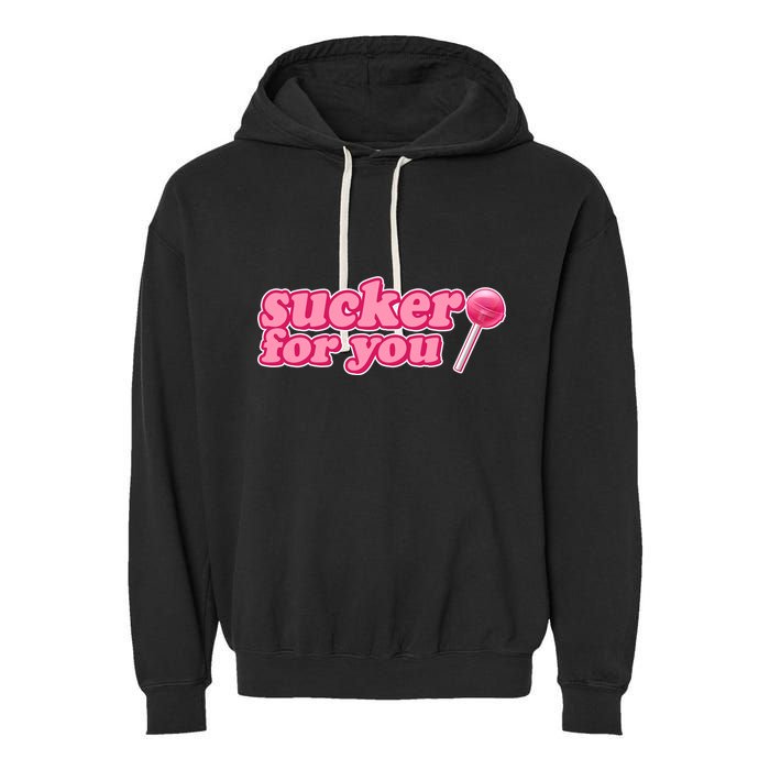 Sucker For You Lolipop Garment-Dyed Fleece Hoodie