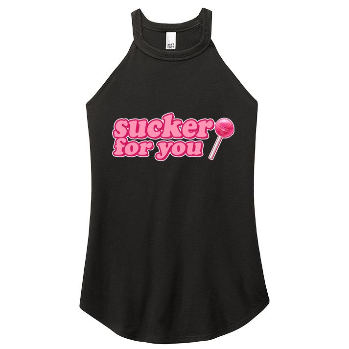 Sucker For You Lolipop Women's Perfect Tri Rocker Tank