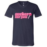 Sucker For You Lolipop V-Neck T-Shirt