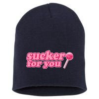 Sucker For You Lolipop Short Acrylic Beanie