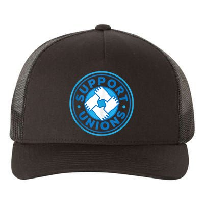 Support Unions Democratic Platform Union Laborer Worker Yupoong Adult 5-Panel Trucker Hat