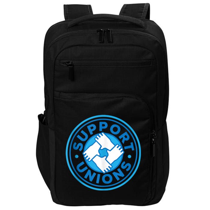 Support Unions Democratic Platform Union Laborer Worker Impact Tech Backpack