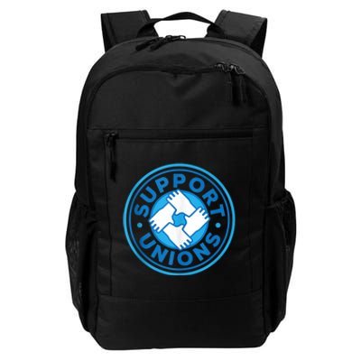 Support Unions Democratic Platform Union Laborer Worker Daily Commute Backpack